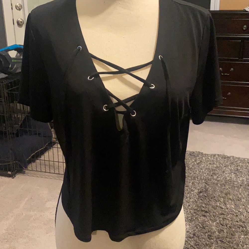 Sexy lace up top